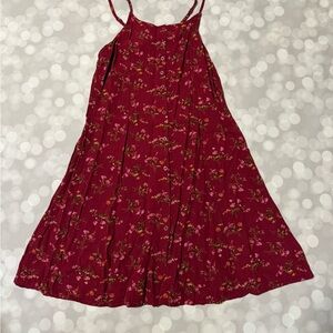 GAP Kids Burgundy Floral Dress